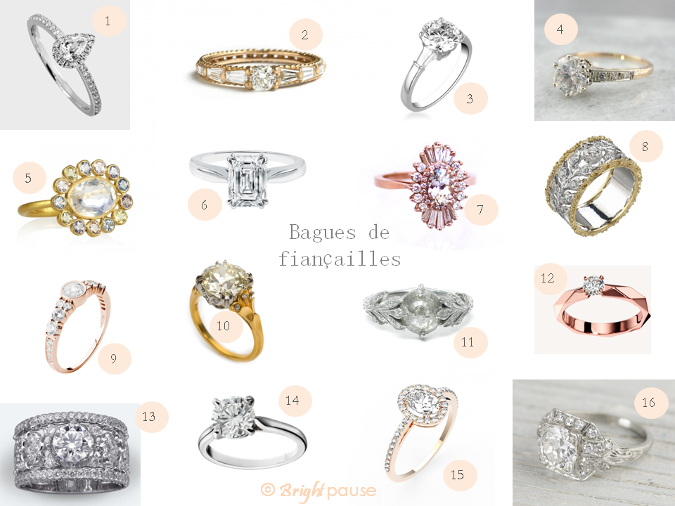 Sélection bague de fiançailles - Bright Pause